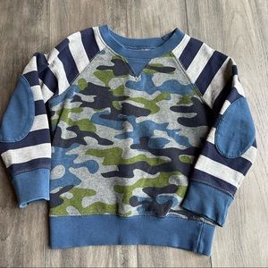 EUC Hanna Andersson Camo Sweatshirt 90